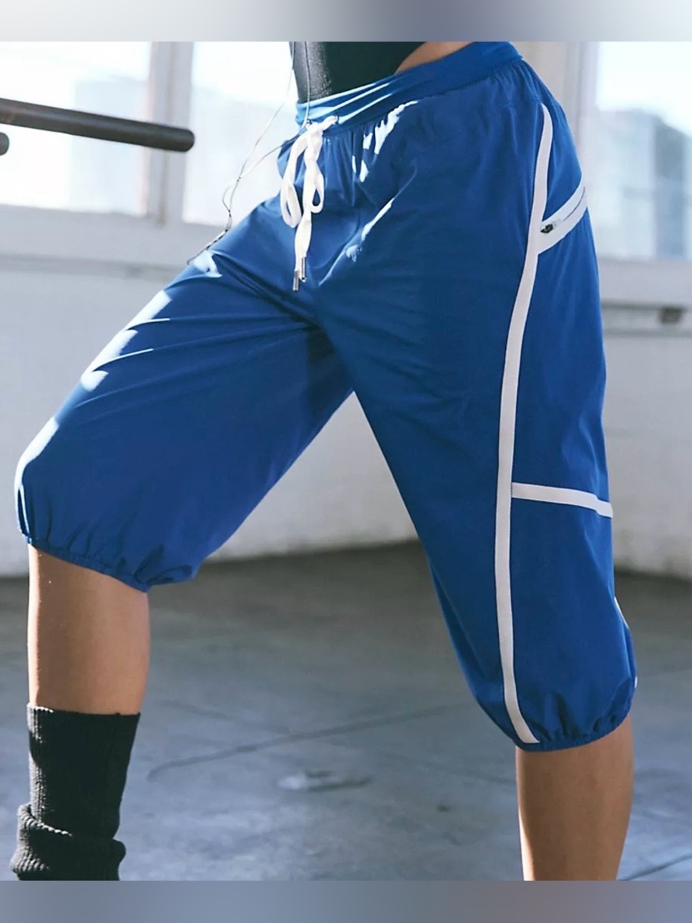 FP Movement No Fear Run Cropped Pants Blue Size L - Picture 12 of 12